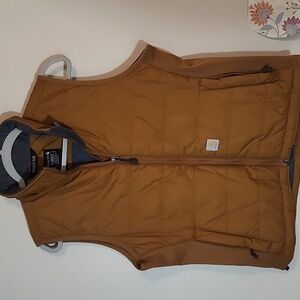 Carhartt | Tan Rugged Flex Rain Defender Full Zip Vest Size M NWOT